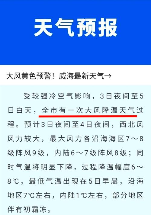 注意！山东多地大风 降温，未来几天寒意十足