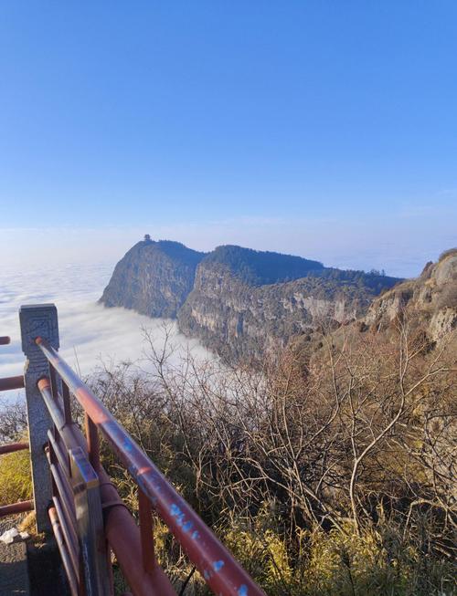 随心所欲南方游，风景在路上，去峨眉山的路上路灯挺特色哈