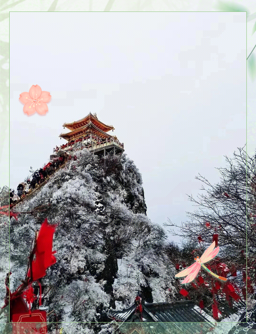 游客醉花间！谷城老君山晚樱盛放如云似霞