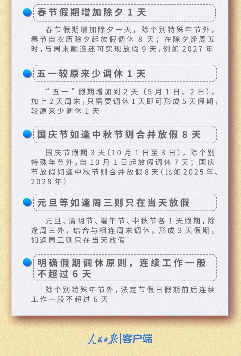 连休5天，下周上班时间有变！