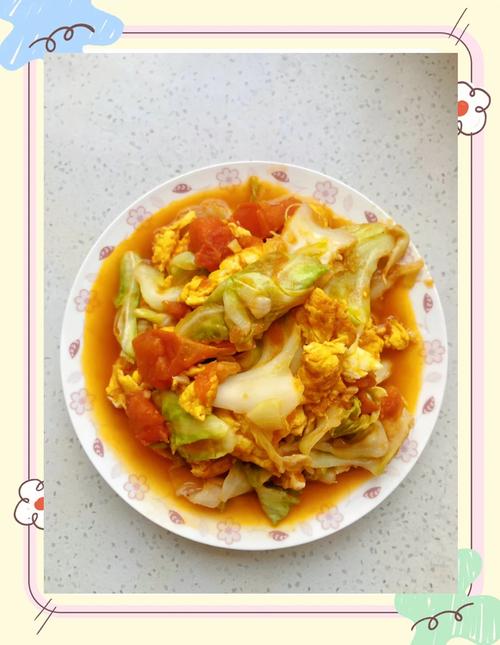 包菜和西红柿是绝配，教你一个神仙吃法，天天吃都不腻，太过瘾了