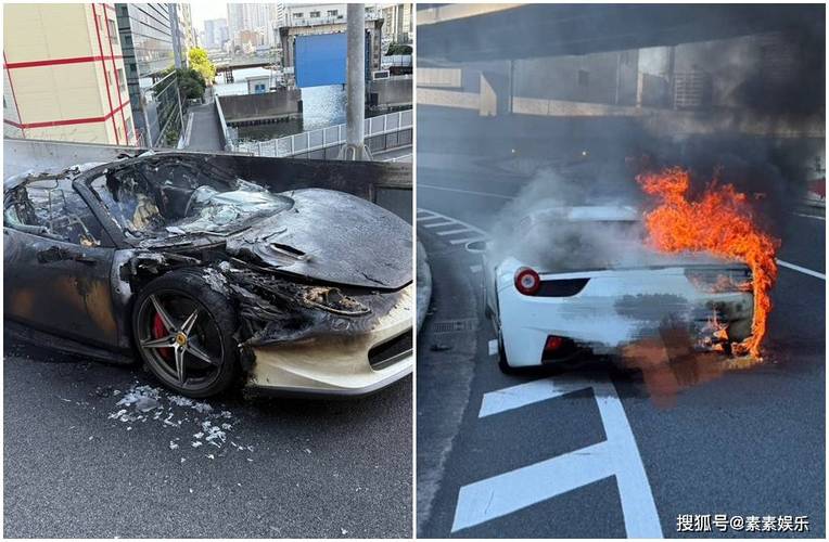 音乐人价值230万豪车，提车1小时引擎起火，整车被全部烧毁